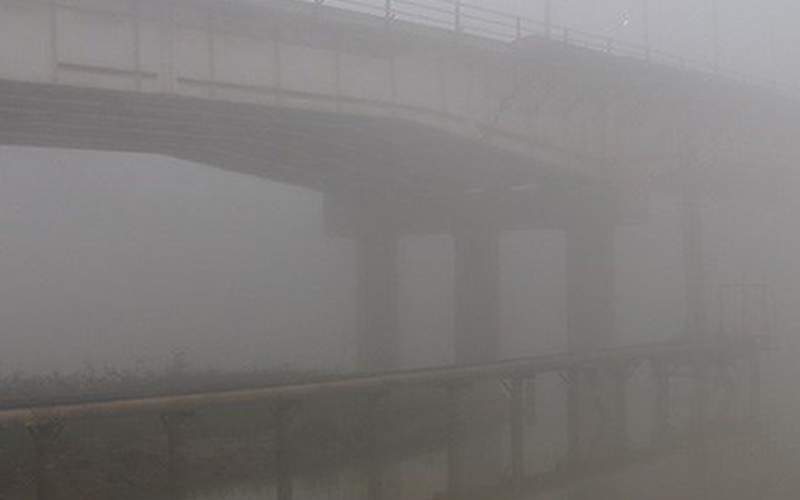 مه وحشتناک در جاده‌های آبادان و خرمشهر