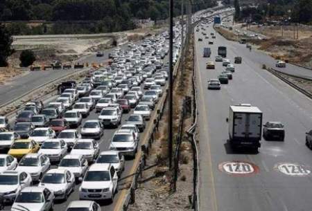 ترافیک در آزادراه‌های البرز سنگین است