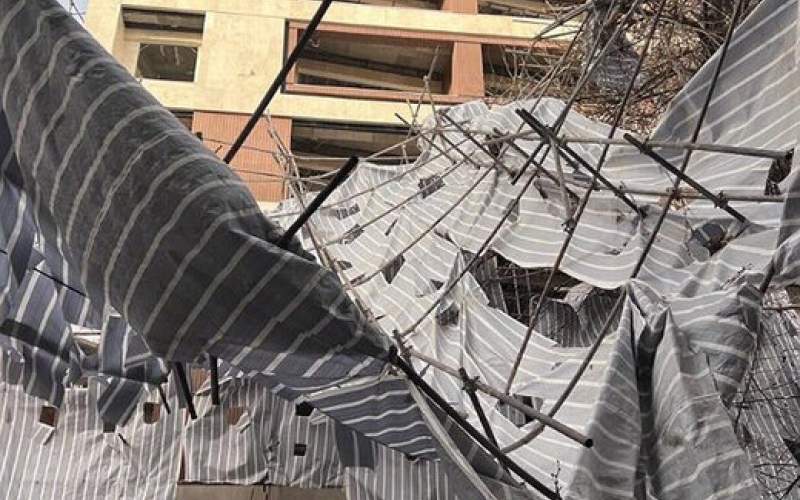 لحظه هولناک فرو ریختن سقف یک هتل در ترکیه