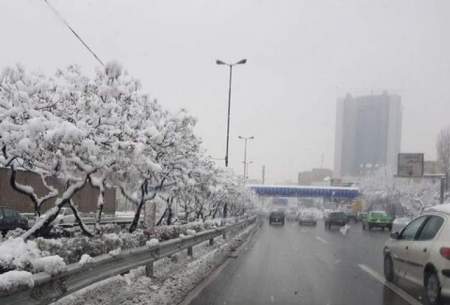 برف و باران در راه‌های ۱۰ استان کشور