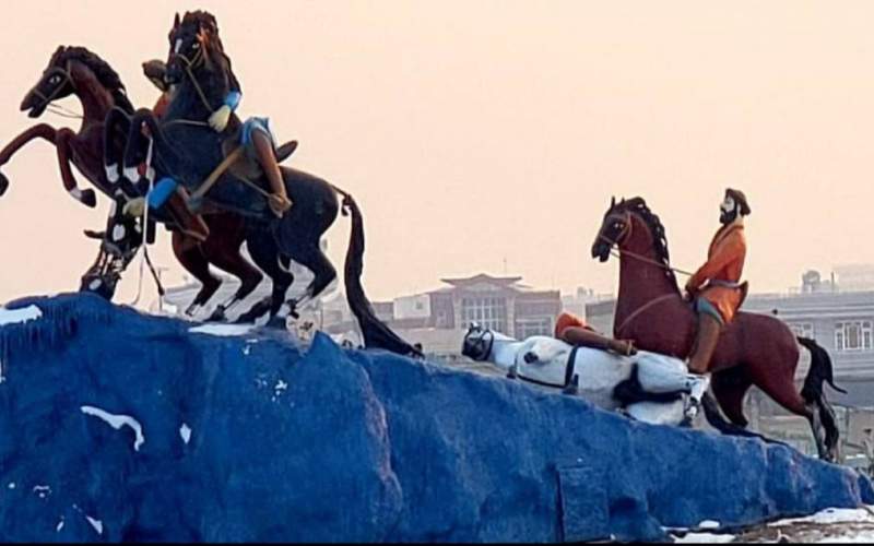 «طالبان» مجسمه اسب‌ها را هم تخریب کردند!