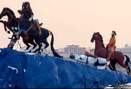 «طالبان» مجسمه اسب‌ها را هم تخریب کردند!