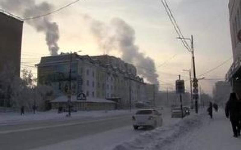 دمای منفی ۶۵ درجه در یک شهر روسیه