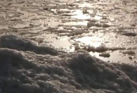 بزرگترین دریاچه قرقیزستان یخ زد /فیلم