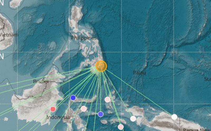 وقوع زلزله ۶ ریشتری در فیلیپین