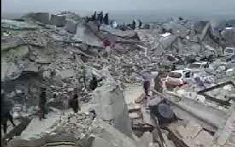 تصاویر هوایی از مناطق زلزله‌زده در سوریه