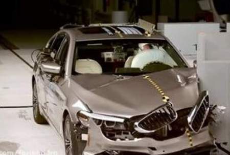 ویدئویی از شبیه‌سازی تست تصادف BMW