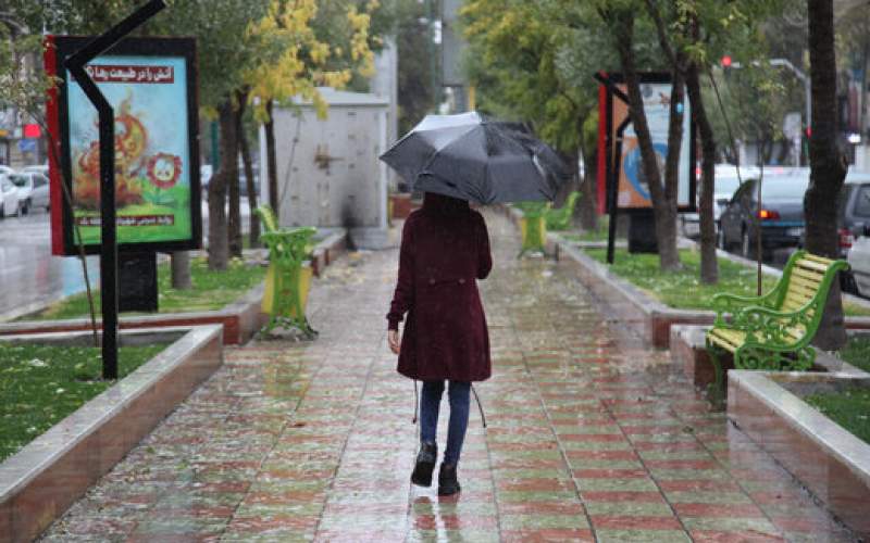 بارندگی واحتمال آبگرفتگی معابر دربیشتر استان‌ها