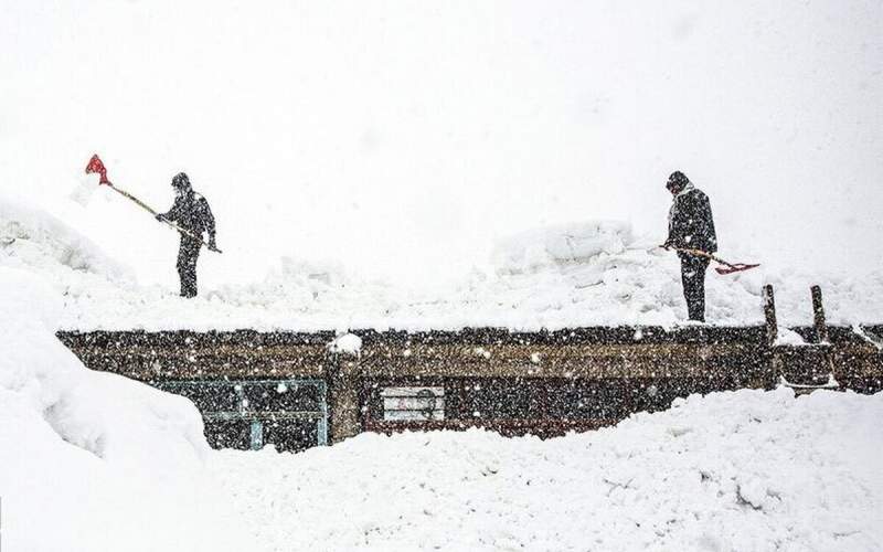 دفن یک روستای در کوهرنگ زیر برف /فیلم