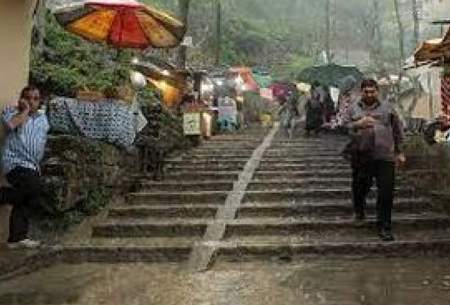 بارش شدید تگرگ در شهر تاریخی ماسوله/فیلم