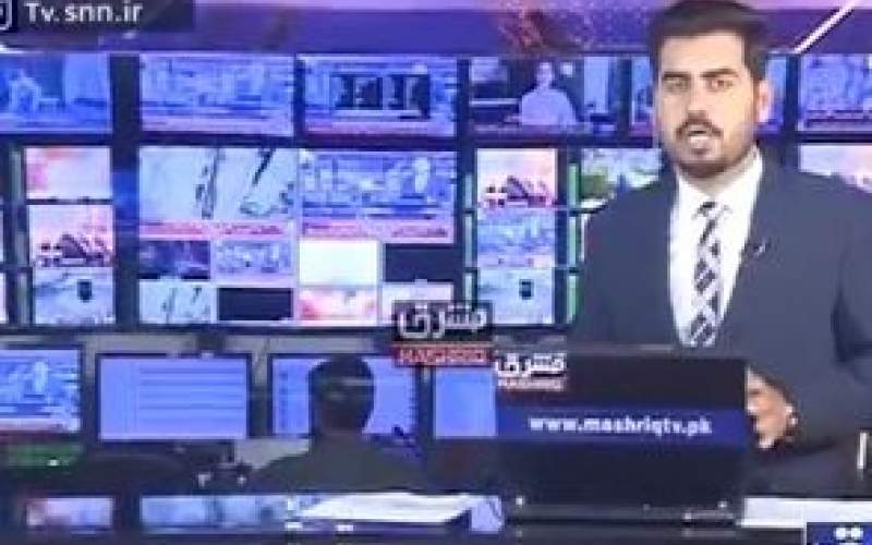 وضعیت ترسناک مجری تلویزیون هنگام زلزله شدید