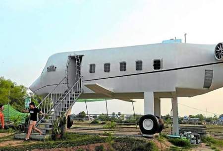 ساخت خانه‌ای به شکل یک هواپیمای جت!