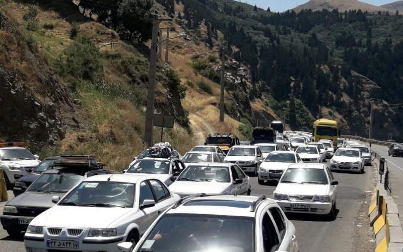 ترافیک سنگین در جاده‌های منتهی به مازندران