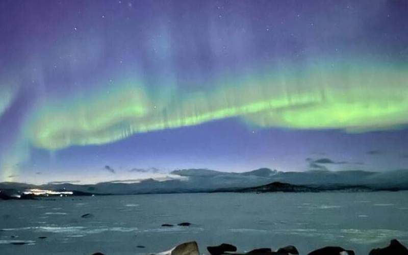 شفق‌های قطبی در آسمان سوئد  