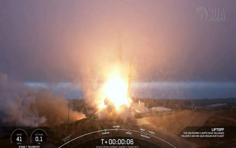 «اسپیس‌ایکس» ۱۰ ماهواره جدید را برای «نیروی فضایی آمریکا» پرتاب کرد
