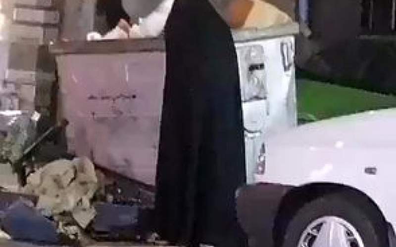 ویدئوی تلخ پرویز پرستویی از زباله گردی یک زن