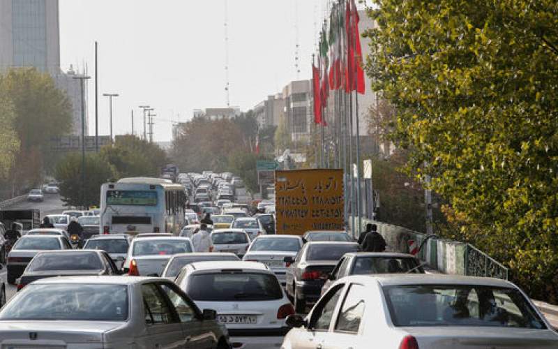 افزایش بار ترافیکی در معابر اصلی و فرعی تهران