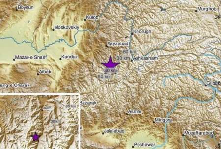 وقوع زلزله ۵.۲ ریشتری در هندوکشِ افغانستان