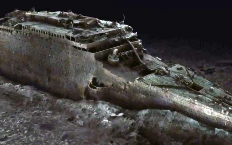 تصاویر سه بعدی از لاشه کشتی تایتانیک