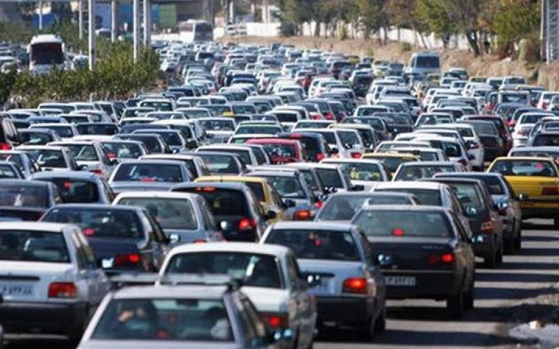 صحنه‌ای عجیب از ترافیک تهران