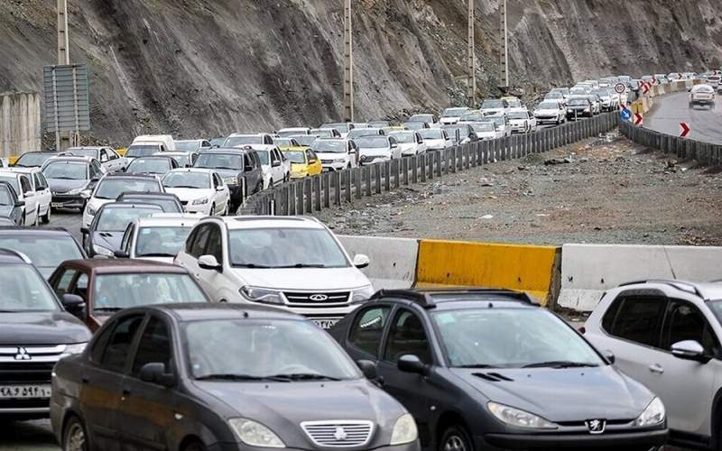 ترافیک سنگین در محور چالوس و هراز