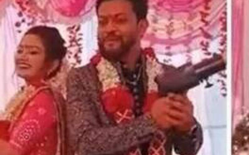 آتش گرفتن عروس هندی‌ درمراسم عروسی عجیب