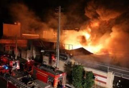 لحظه وقوع آتش‌سوزی هولناک در یاسوج /فیلم