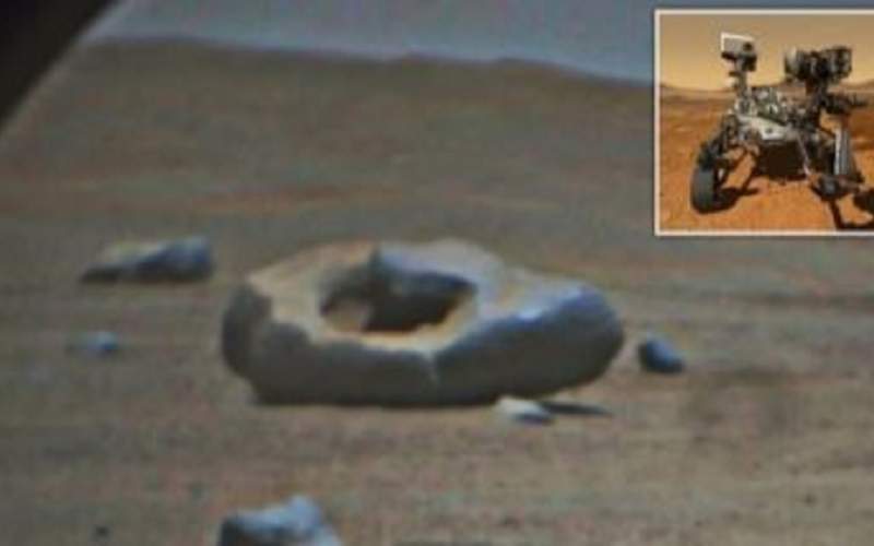 رصد یک سنگ عجیب در مریخ توسط کاوشگر ناسا