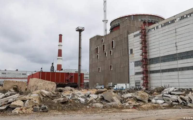 نیروگاه اتمی زاپوریژیا در جنوب شرق اوکراین