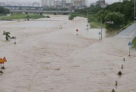 بارش‌های سیل‌آسا در کره‌جنوبی
