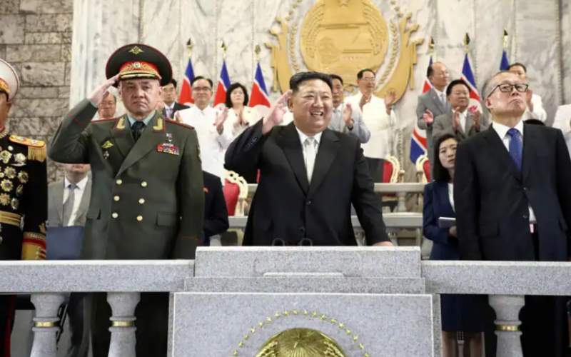 حضور چین و روسیه در رژه  کره شمالی 