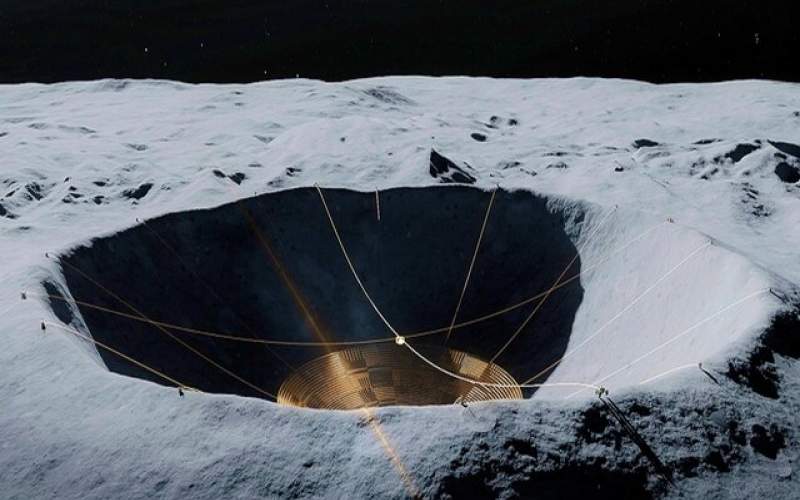 طرحی برای احداث یک «ابَرتلسکوپ» در کره ماه