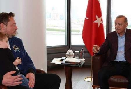 ایلان ماسک با بچه‌اش به دیدار اردوغان رفت
