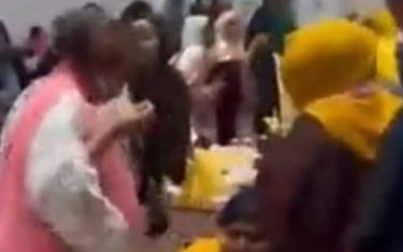 درگیری شدید زنان در یک مراسم جشن عروسی