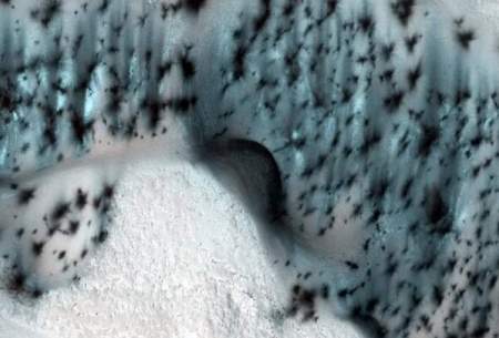 در مریخ چقدر برف می‌نشیند؟