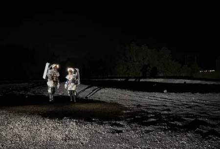 پیاده‌روی شبیه‌سازی شده فضانورد ناسا روی ماه!