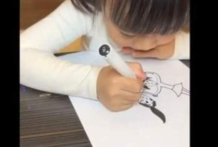 نقاشی‌های شگفت انگیزِ یک دختربچه باهوش