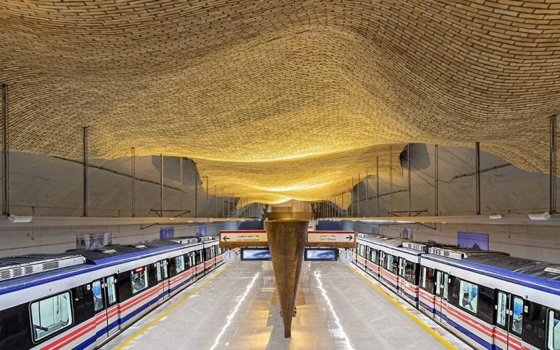 این زیباترین ایستگاه متروی ایران است/فیلم