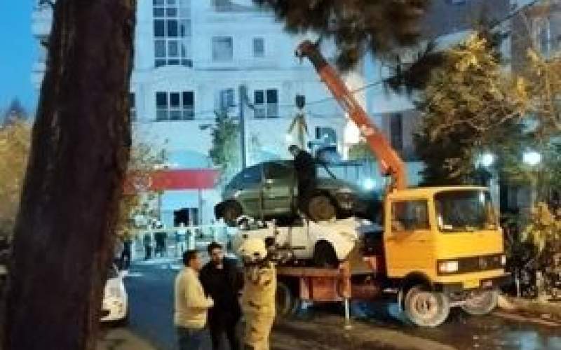 تانکرسوخت در تهران بعداز واژگونی واردفروشگاه شد