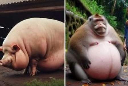 تصاویری از چاق ترین حیوانات جهان