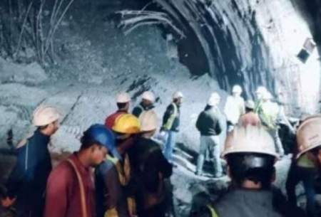 ریزش تونل روی کارگران در شمال هند /فیلم