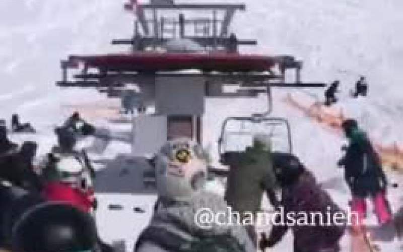 ویدئو هولناک از یک حادثه در پیست اسکی
