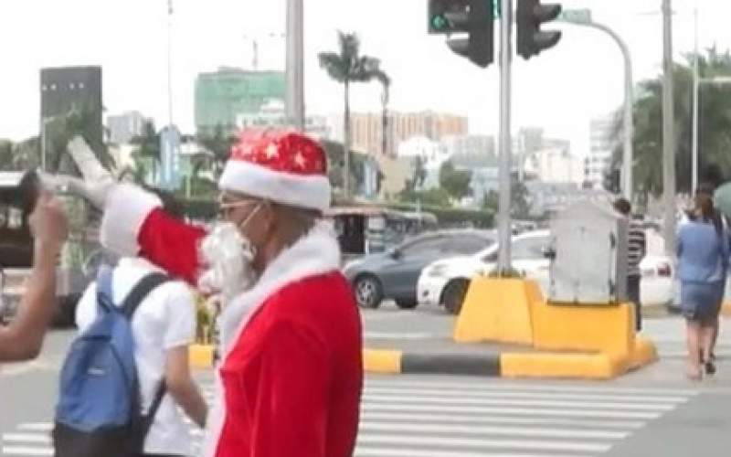 پلیس راهنمایی و رانندگی با لباس بابانوئل/فیلم