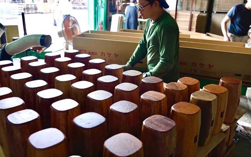 چکش‌ چوبی معروف ژاپن اینطور ساخته می‌شود
