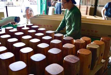 چکش‌ چوبی معروف ژاپن اینطور ساخته می‌شود