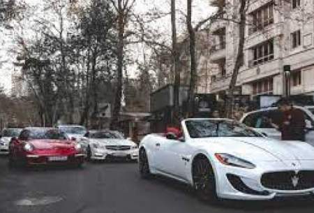 جولان خودروی ۵۰ میلیاردی در خیابان فرشته تهران