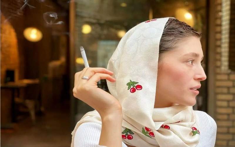 ویدیوی جنجالی از سیگار کشیدن فرشته حسینی