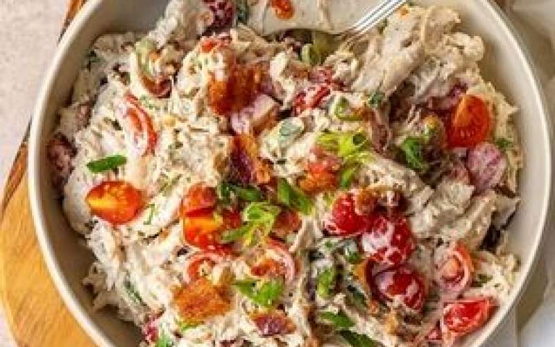 طرز تهیه سالاد مرغ تک نفره خوشمزه و خانگی