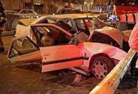 تصاویری ازتصادف یک شهروند بی‌اعصاب در تهران