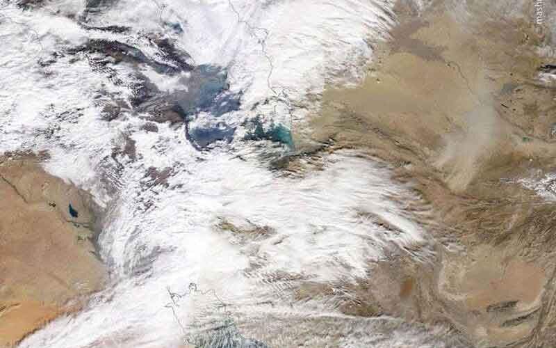 تصاویر ماهواره‌ای از شرایط جوی کشور